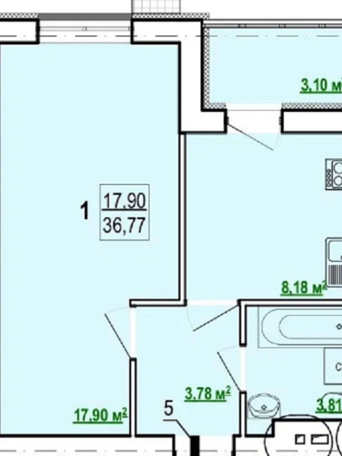 Продаж однокімнатної квартири в Харкові, на вул. Шевченка 327, район Київський фото 1