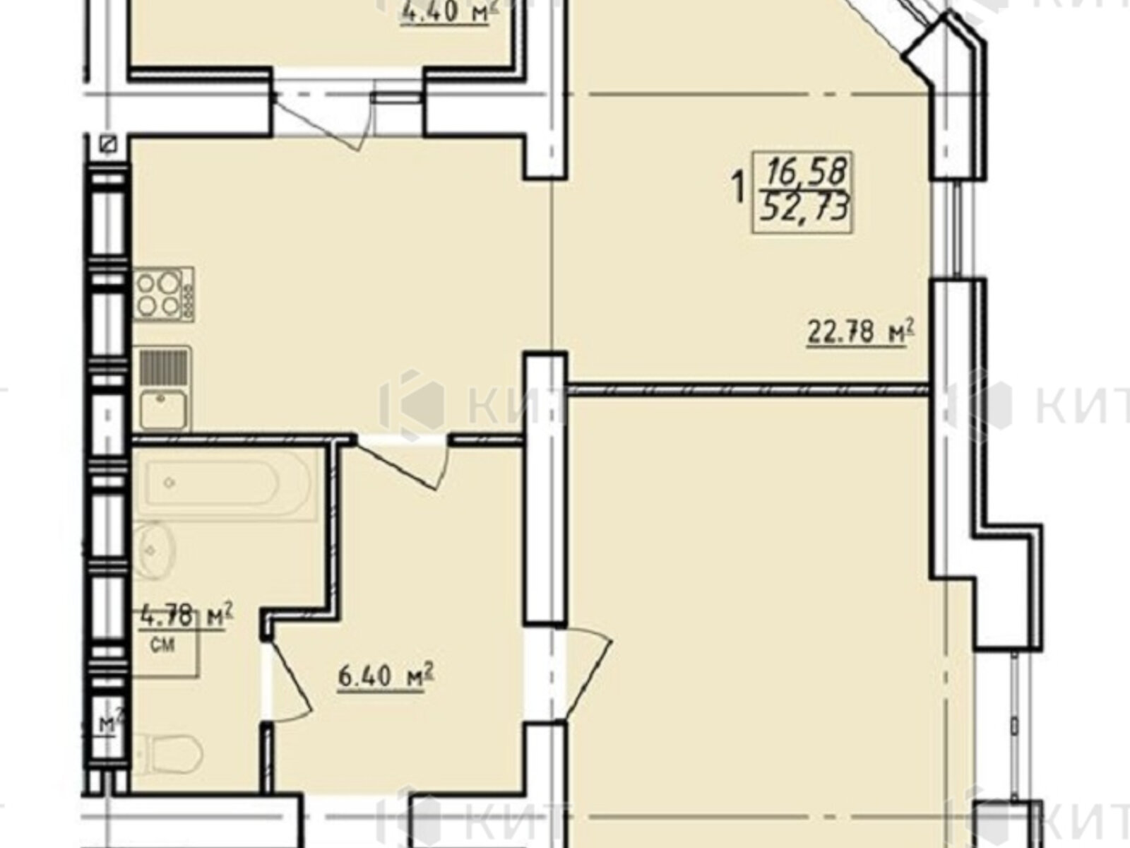 Продажа однокомнатной квартиры в Харькове, на ул. Заливная 12, район Левада фото 1