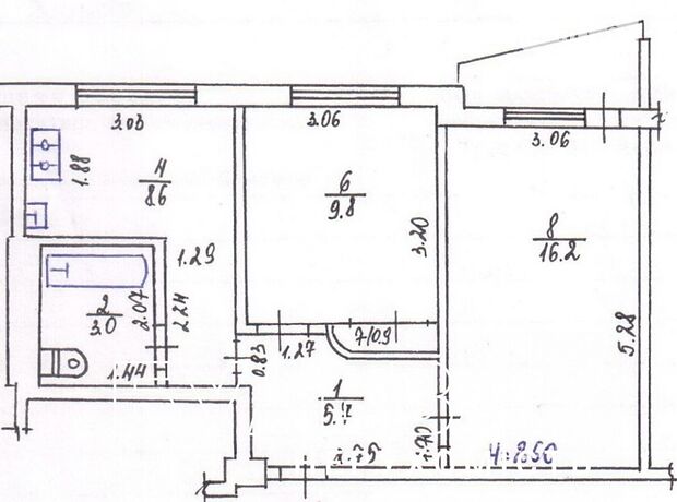 Продажа двухкомнатной квартиры в Харькове, на пер. Мира 6 район Новые Дома фото 1 Продажа двухкомнатной квартиры в Харькове, на пер. Мира 6 район Новые Дома фото 1