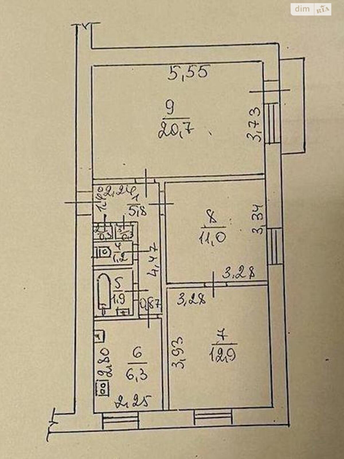 Продаж трикімнатної квартири в Харкові, на пр. Стадіонний 5, район Нові Дома (Немишлянський) фото 1