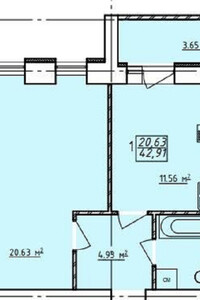 Продажа однокомнатной квартиры в Харькове, на ул. Елизаветинская 2Б, район Основянский фото 2