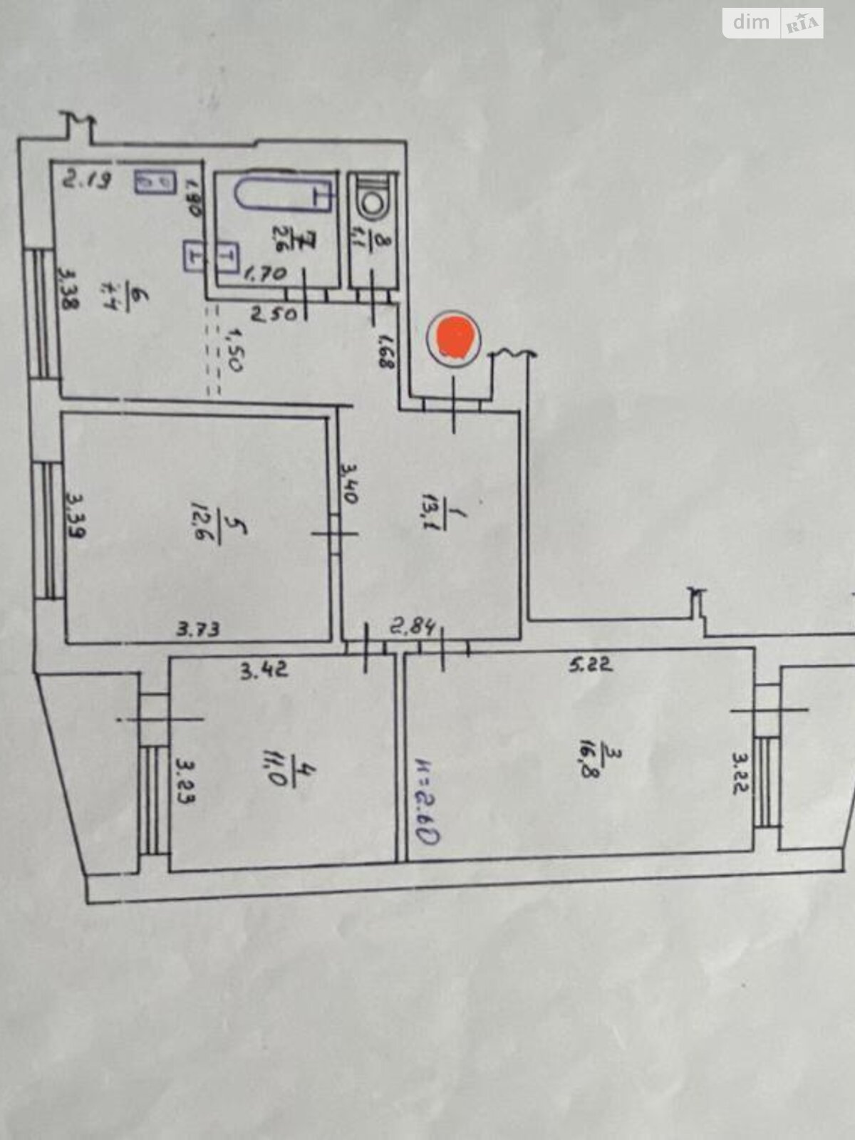 Продажа трехкомнатной квартиры в Харькове, на пер. Титаренковский 20, район Рубановка фото 1