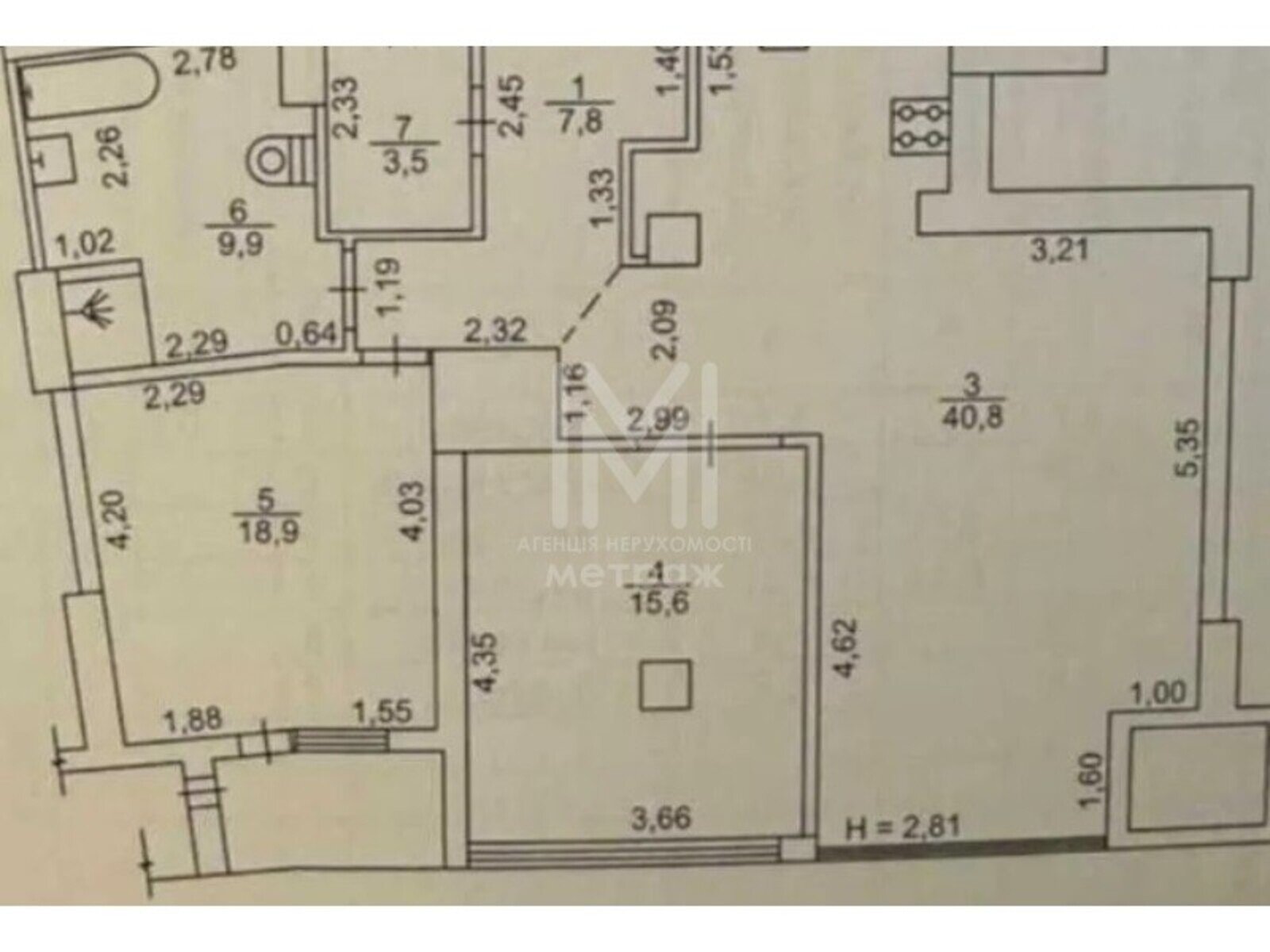 Продаж трикімнатної квартири в Харкові, на вул. Професорська 34, район Шевченківський фото 1