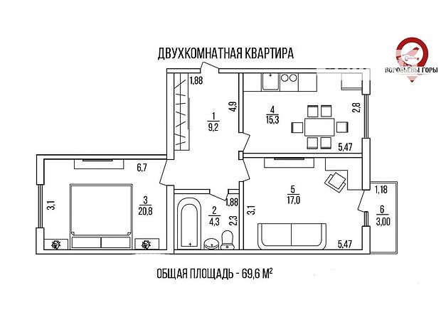 Продажа двухкомнатной квартиры в Харькове, на ул. Веселая район Шевченковский фото 1 Продажа двухкомнатной квартиры в Харькове, на ул. Веселая район Шевченковский фото 1