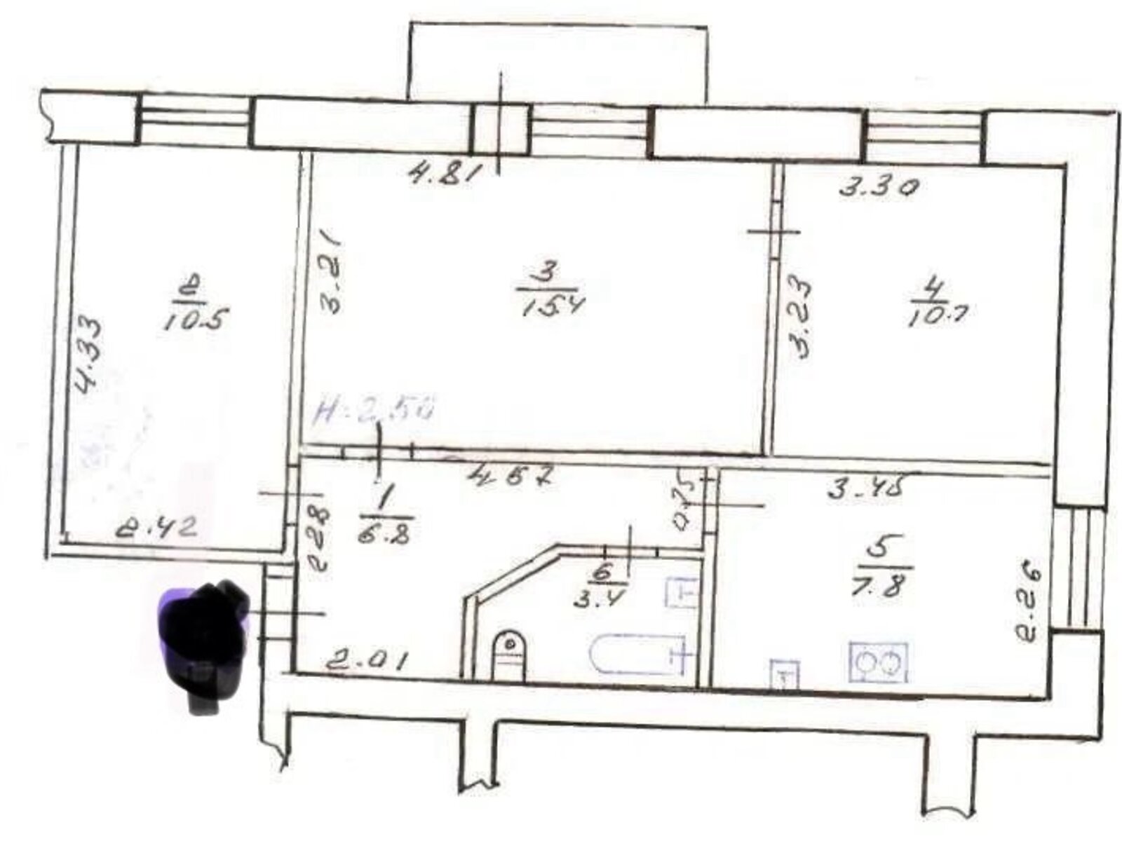 Продажа трехкомнатной квартиры в Харькове, на ул. Зерновая 9, район Слободской фото 1