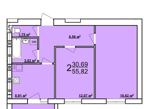 Продажа двухкомнатной квартиры в Харькове, на Драгоманова 8, фото 1 Продажа двухкомнатной квартиры в Харькове, на Драгоманова 8, фото 1