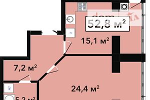 Продажа однокомнатной квартиры в Хмельницком, на ул. Довженко 4, район Раково фото 2