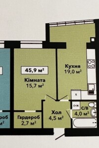 Продажа однокомнатной квартиры в Хмельницком, на ул. Довженко 4, фото 2