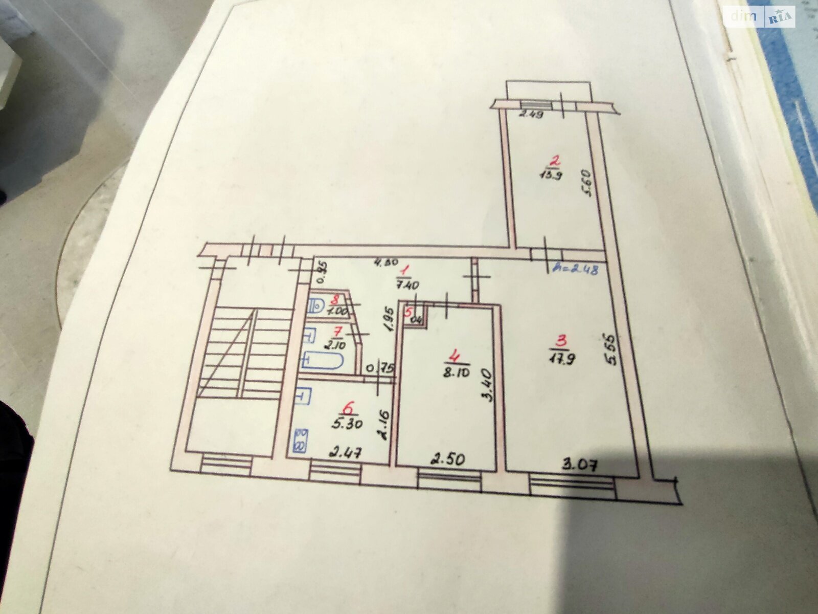 Продаж трикімнатної квартири в Хмельницькому, на вул. Козацька 56/3, район Дубове фото 1