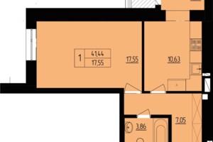 Продажа однокомнатной квартиры в Хмельницком, на пер. Гетмана Мазепы 31/1Б, кв. 56, район Дубово фото 2