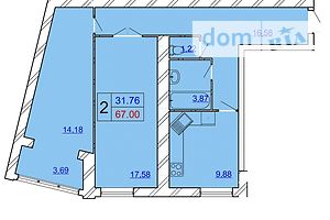 Продажа двухкомнатной квартиры в Хмельницком, на пер. Гетмана Мазепы 31/1А, кв. 78, район Дубово фото 2