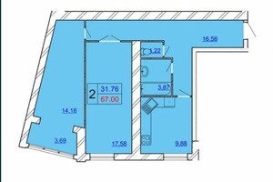 Продажа двухкомнатной квартиры в Хмельницком, на пер. Гетмана Мазепы, район Дубово фото 2