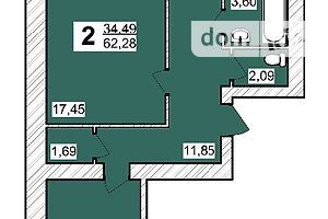 Продаж двокімнатної квартири в Хмельницькому,, район Дубове фото 1