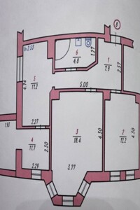 Продажа трехкомнатной квартиры в Хмельницком, на ул. Романа Шухевича 93, кв. 8, район Гречаны фото 2
