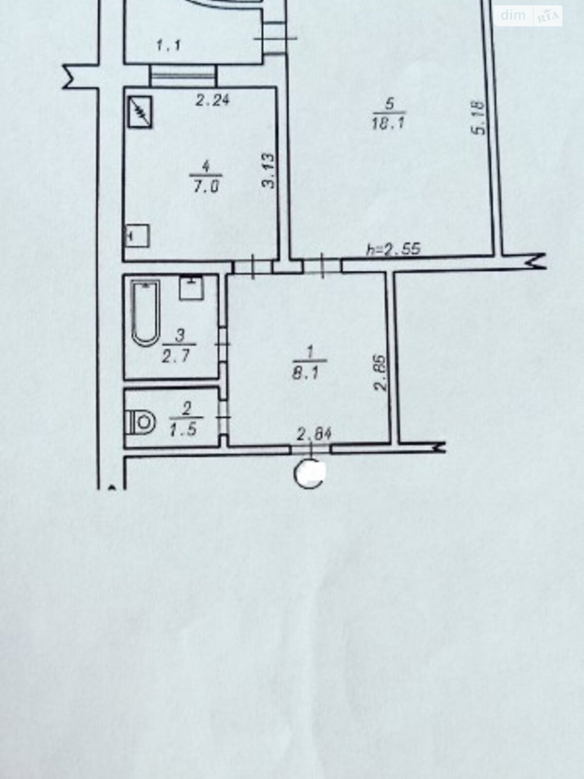 Продажа однокомнатной квартиры в Хмельницком, на ул. Яворницкого 24, кв. 22, район Ж-д вокзал фото 1