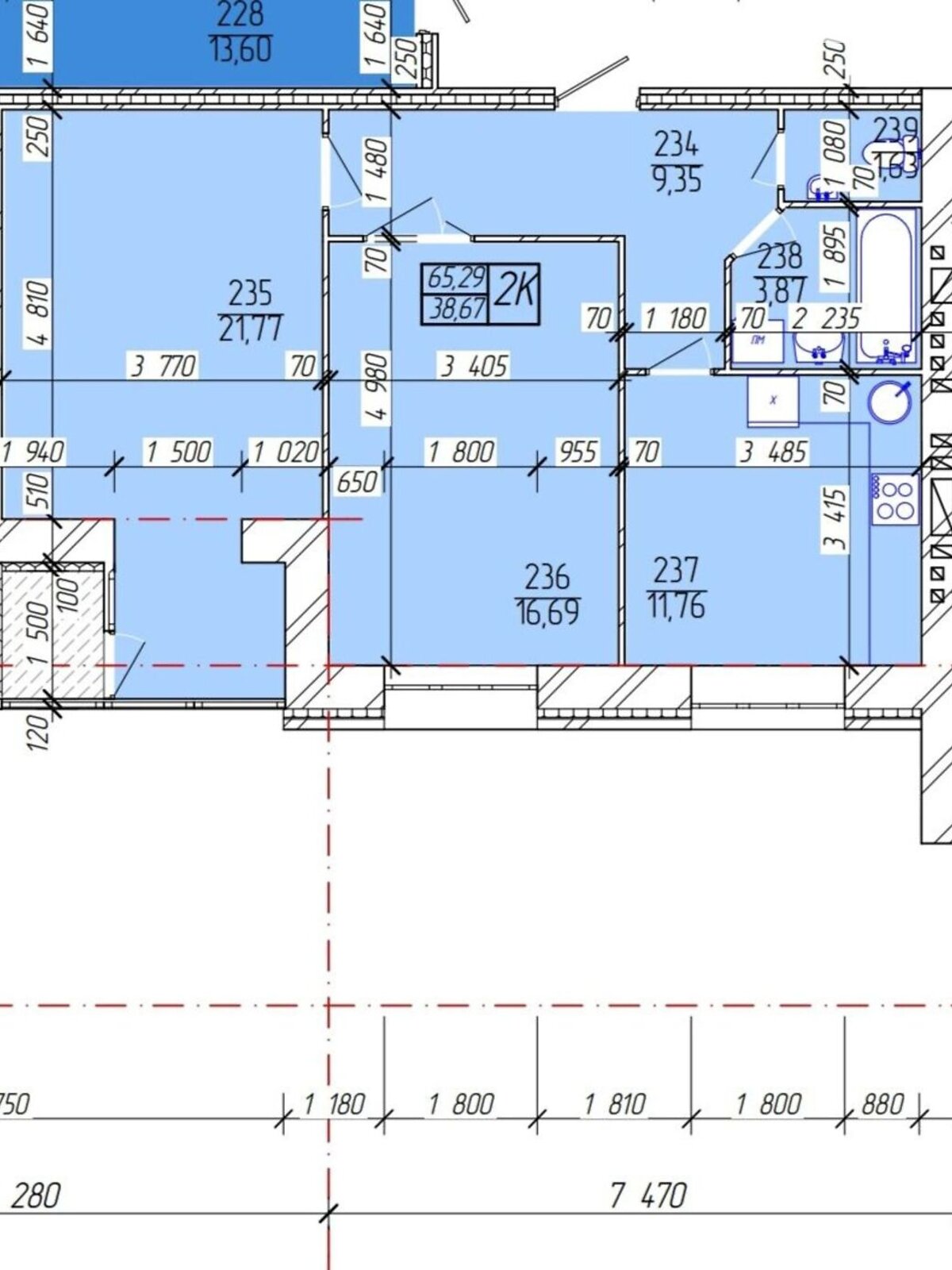 Продажа двухкомнатной квартиры в Хмельницком, на ул. Лесогриневецкая 16/1А, фото 1
