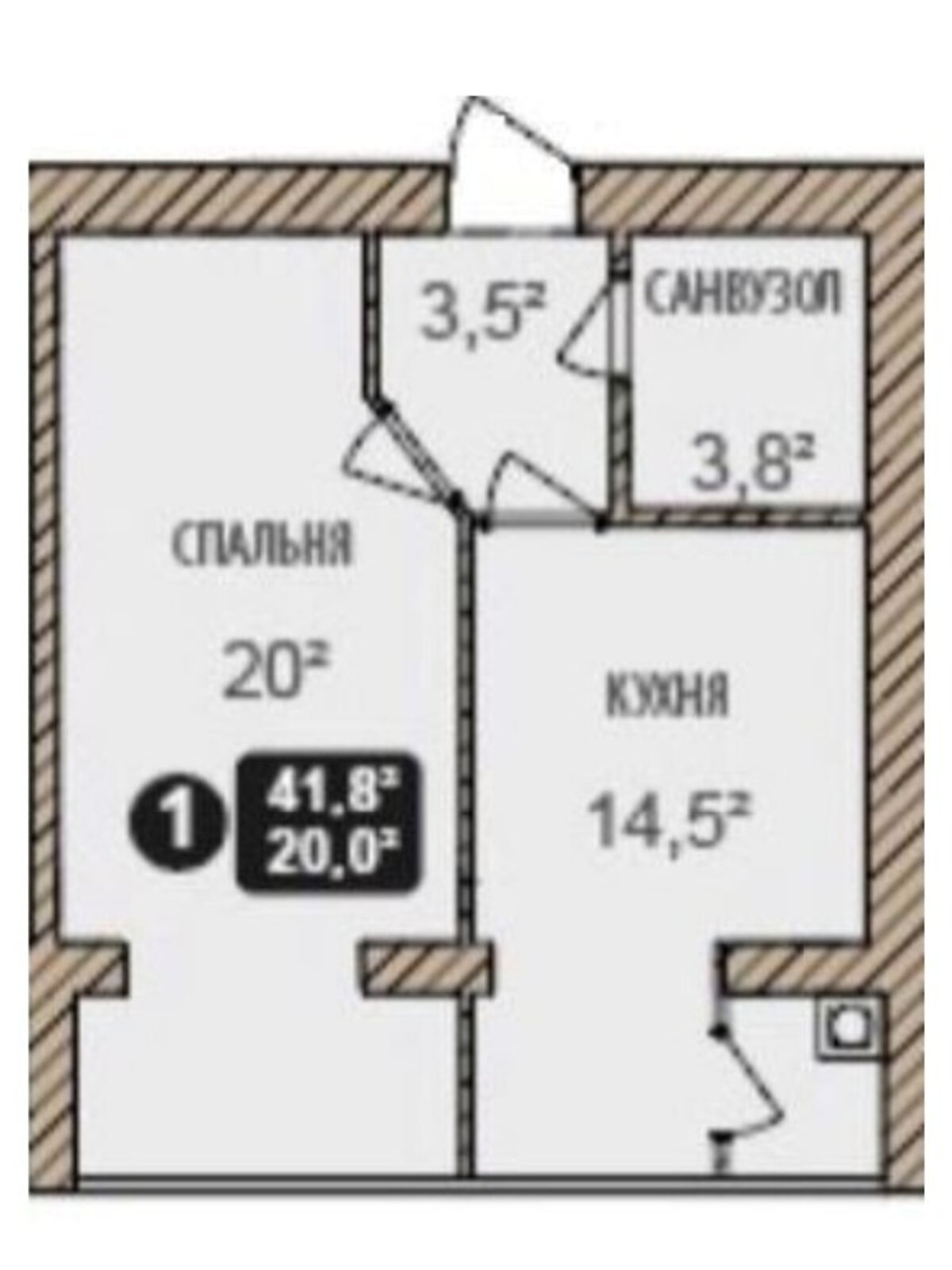 Продажа однокомнатной квартиры в Хмельницком, на ул. Озерная, район Выставка фото 1 Продажа однокомнатной квартиры в Хмельницком, на ул. Озерная, район Выставка фото 1