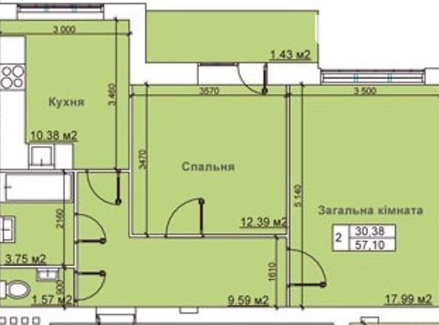 Продаж квартири, 2 кім., Хмельницький, р‑н. Озерна Продаж квартири, 2 кім., Хмельницький, р‑н. Озерна