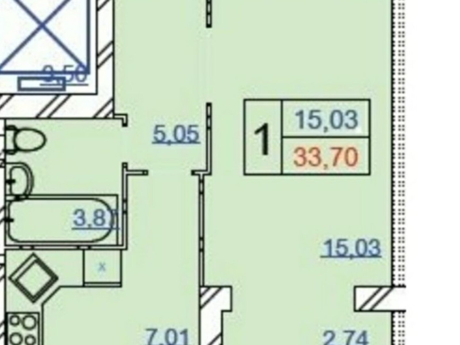 Продажа однокомнатной квартиры в Хмельницком, на ул. Панаса Мирного 18/2, район Озёрный фото 1