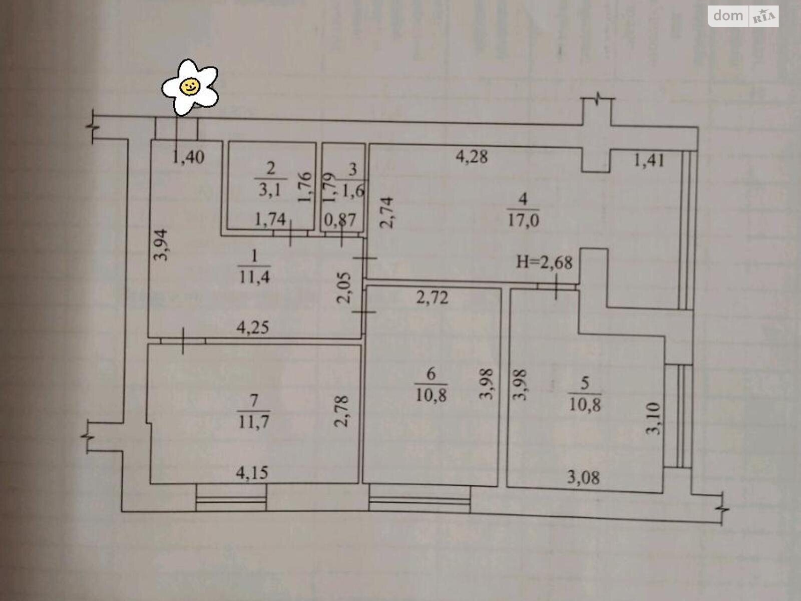 Продажа трехкомнатной квартиры в Хмельницком, на ул. Панаса Мирного, район Озёрный фото 1