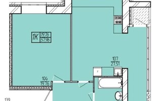 Продажа однокомнатной квартиры в Хмельницком, на ул. Панаса Мирного, район Озёрный фото 2