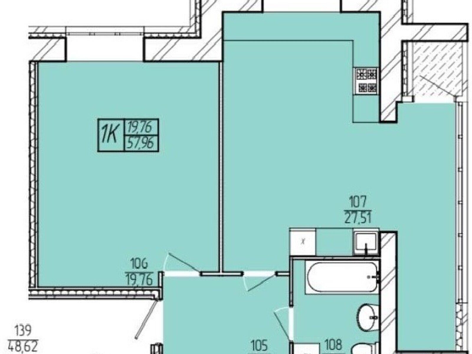 Продажа однокомнатной квартиры в Хмельницком, на ул. Панаса Мирного, район Озёрный фото 1