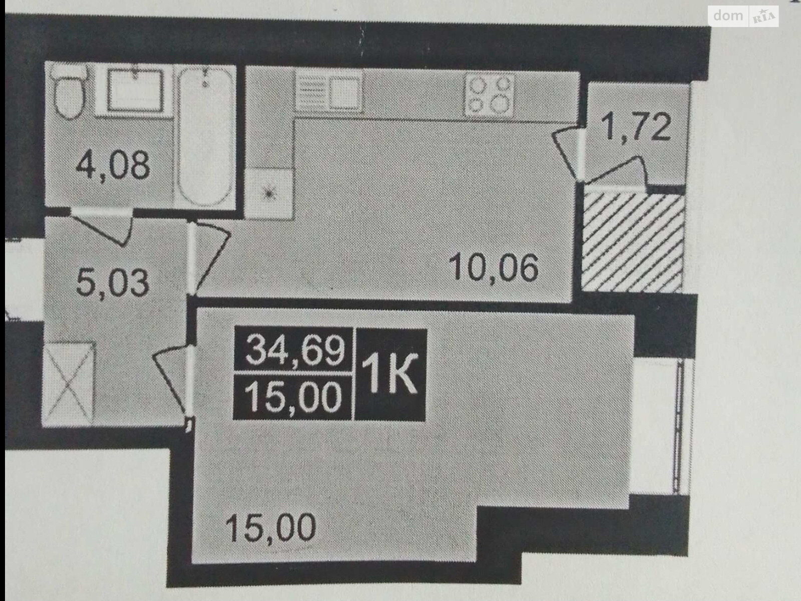 Продаж однокімнатної квартири в Хмельницькому, на вул. Лісогринівецька, район Озерна фото 1