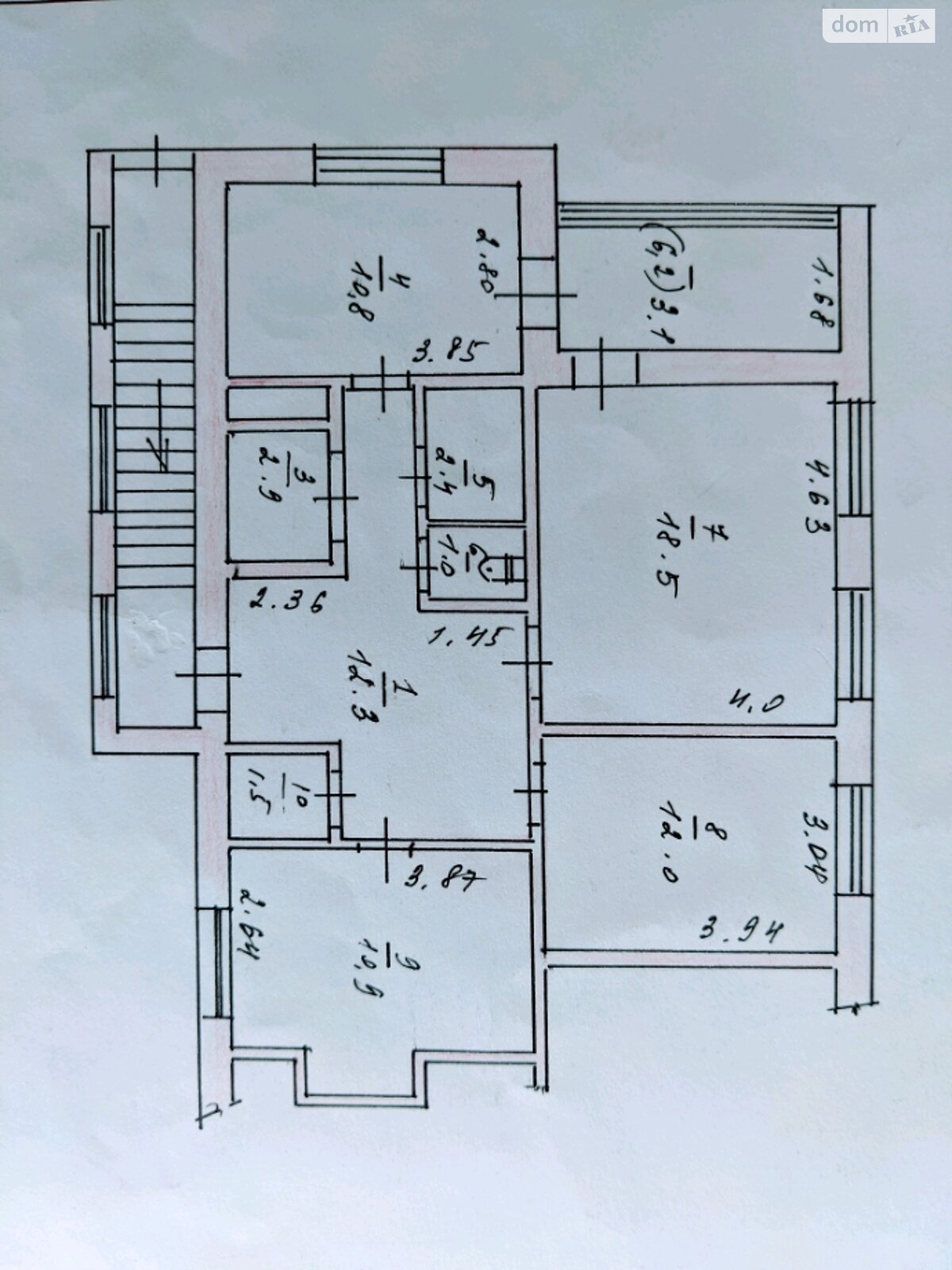 Продажа трехкомнатной квартиры в Хмельницком, на Приміська 3, район Раково фото 1