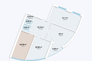Продаж трикімнатної квартири в Хмельницькому, на вул. Староміська 1/1, район Центр фото 2