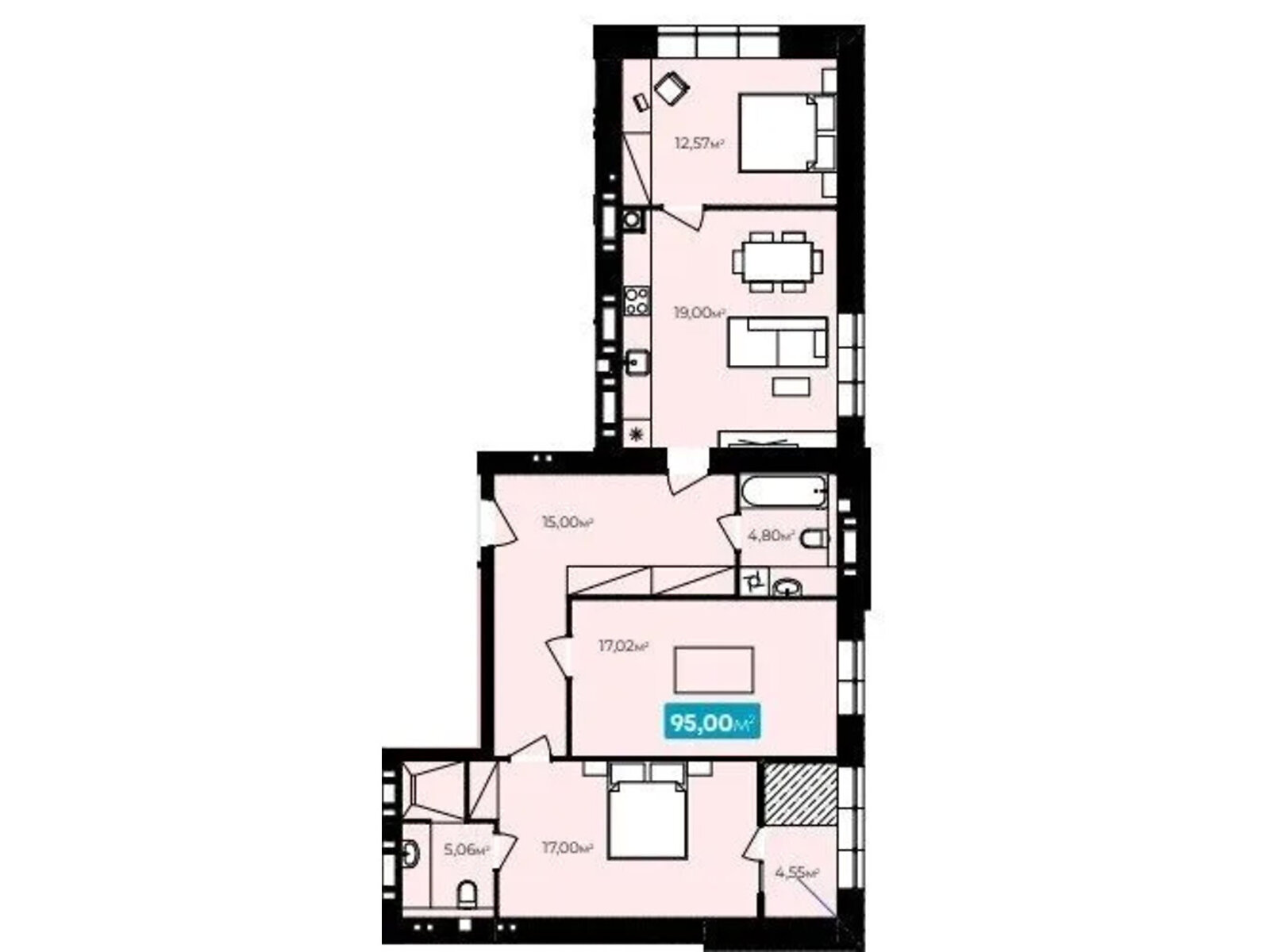 Продажа трехкомнатной квартиры в Хмельницком, на ул. Нижняя Береговая 1Б, район Заречье фото 1 Продажа трехкомнатной квартиры в Хмельницком, на ул. Нижняя Береговая 1Б, район Заречье фото 1
