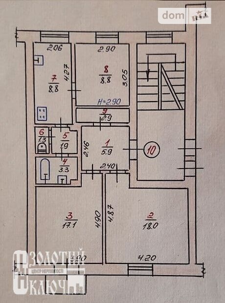Продажа трехкомнатной квартиры в Хмельницком, на ул. Подольская 53, кв. 10, район Центр фото 1 Продажа трехкомнатной квартиры в Хмельницком, на ул. Подольская 53, кв. 10, район Центр фото 1