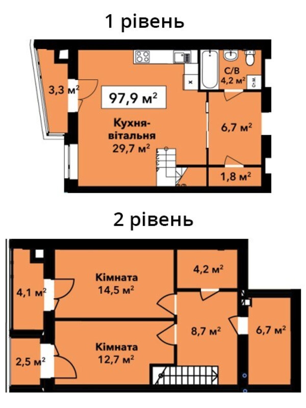 Продаж трикімнатної квартири в Хмельницькому, на вул. Подільська, район Центр фото 1