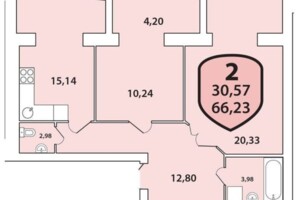 Продаж двокімнатної квартири в Хмельницькому, на шосе Старокостянтинівське 20/7, район Виставка фото 2