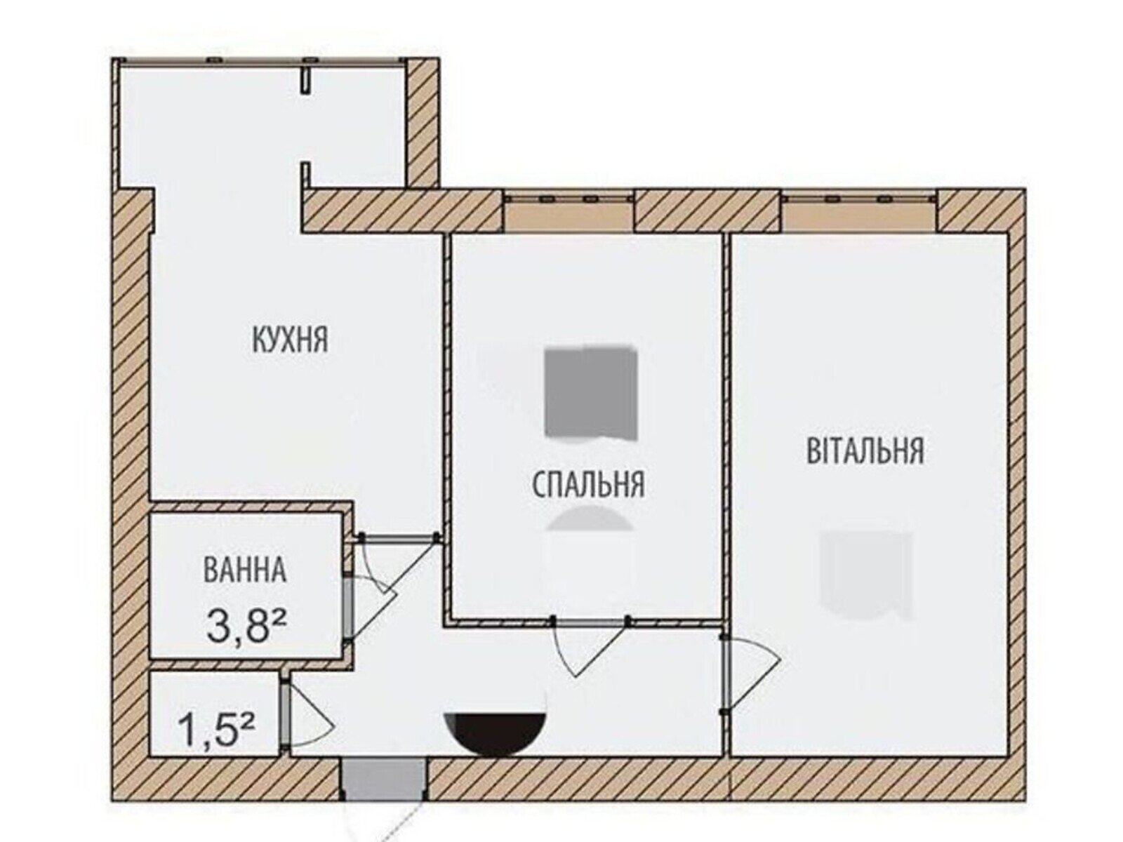 Продаж двокімнатної квартири в Хмельницькому, на вул. Озерна, район Виставка фото 1