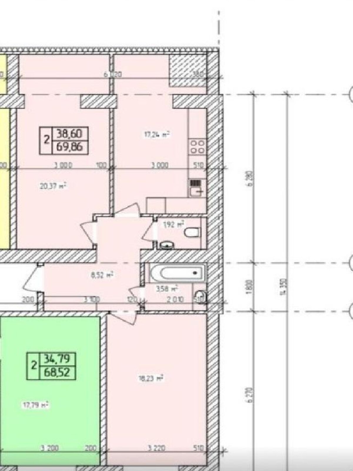 Продаж двокімнатної квартири в Хмельницькому, на вул. Озерна, район Виставка фото 1