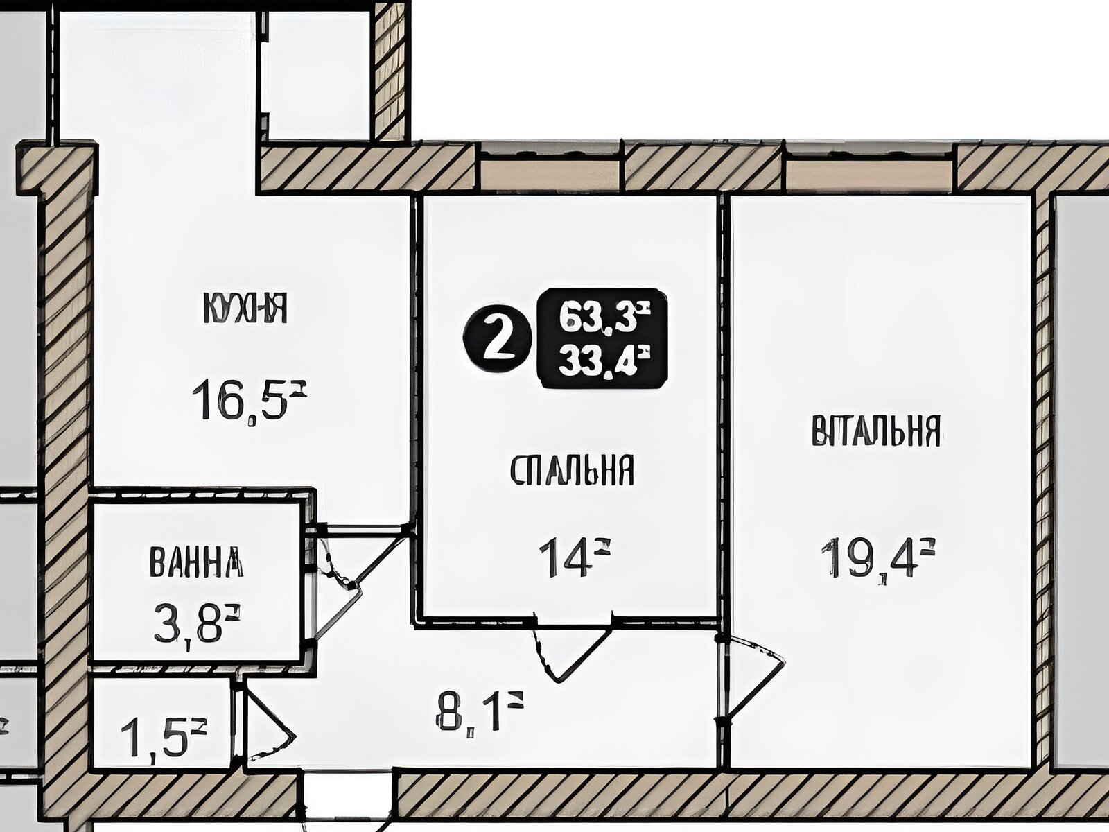 Продаж двокімнатної квартири в Хмельницькому, на вул. Озерна, район Виставка фото 1 Продаж двокімнатної квартири в Хмельницькому, на вул. Озерна, район Виставка фото 1