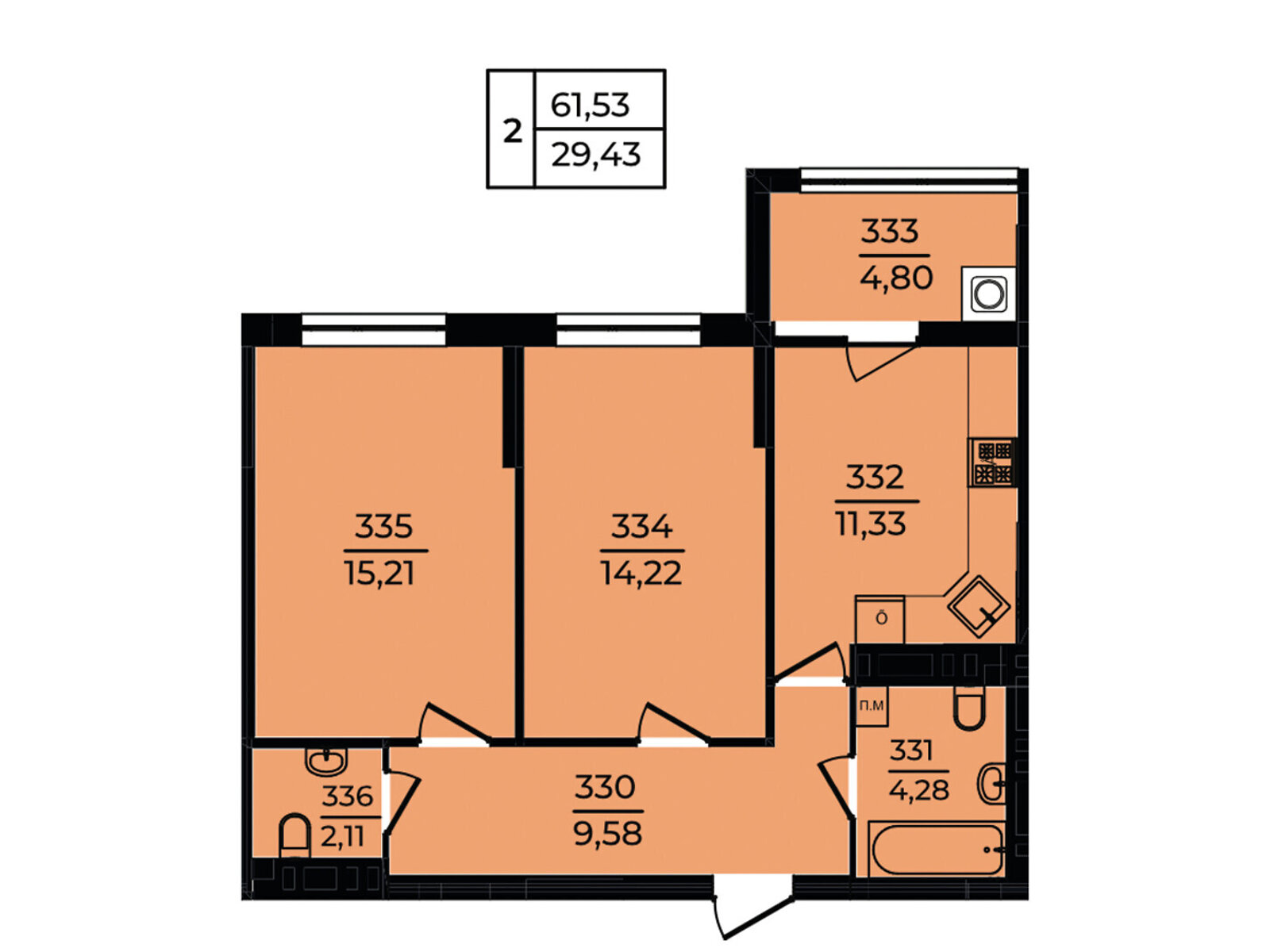 Продаж двокімнатної квартири в Хмельницькому, на вул. Озерна 20/4Б, район Виставка фото 1 Продаж двокімнатної квартири в Хмельницькому, на вул. Озерна 20/4Б, район Виставка фото 1