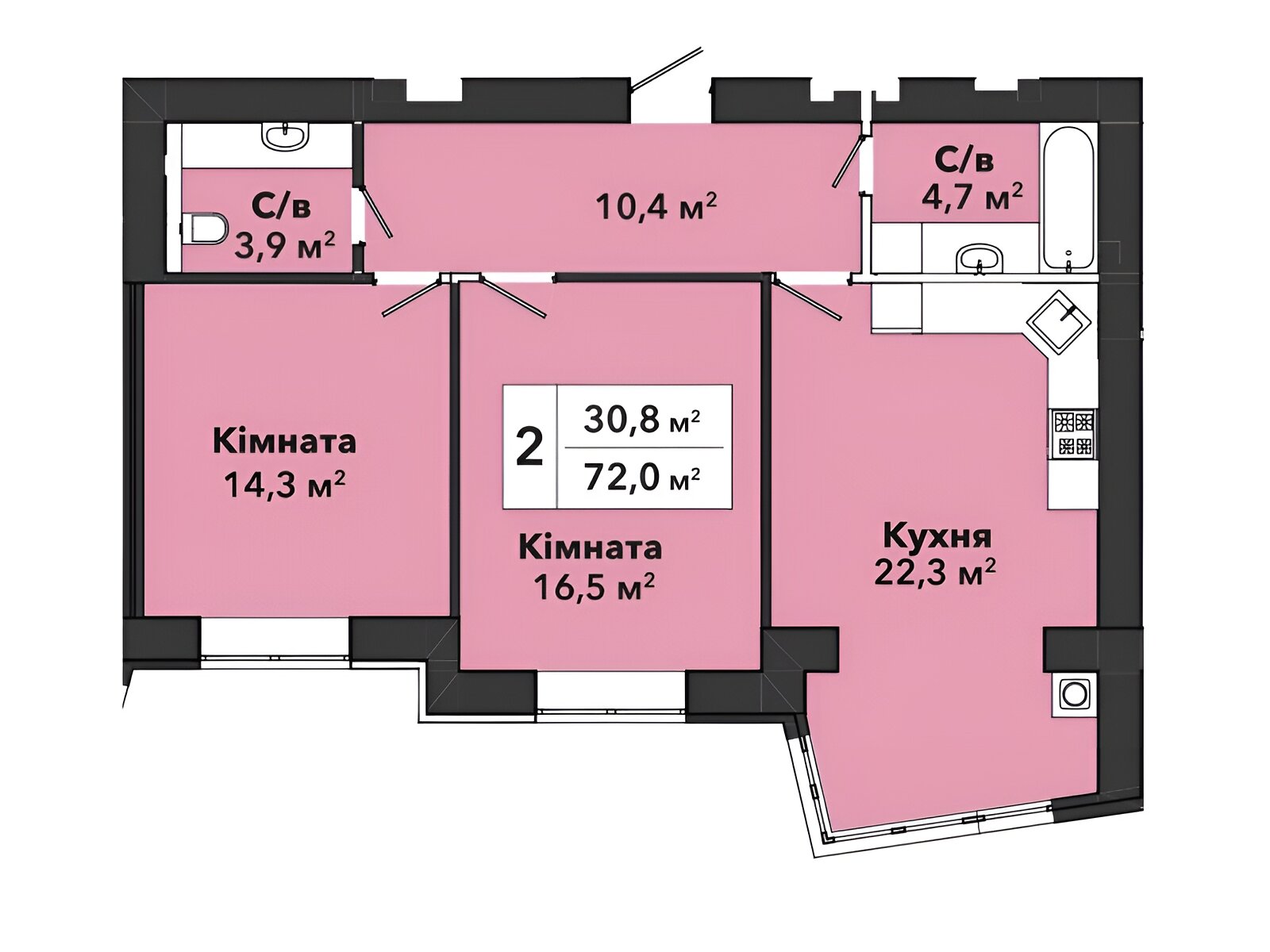 Продажа двухкомнатной квартиры в Хмельницком, на ул. Панаса Мирного 9, район Выставка фото 1 Продажа двухкомнатной квартиры в Хмельницком, на ул. Панаса Мирного 9, район Выставка фото 1