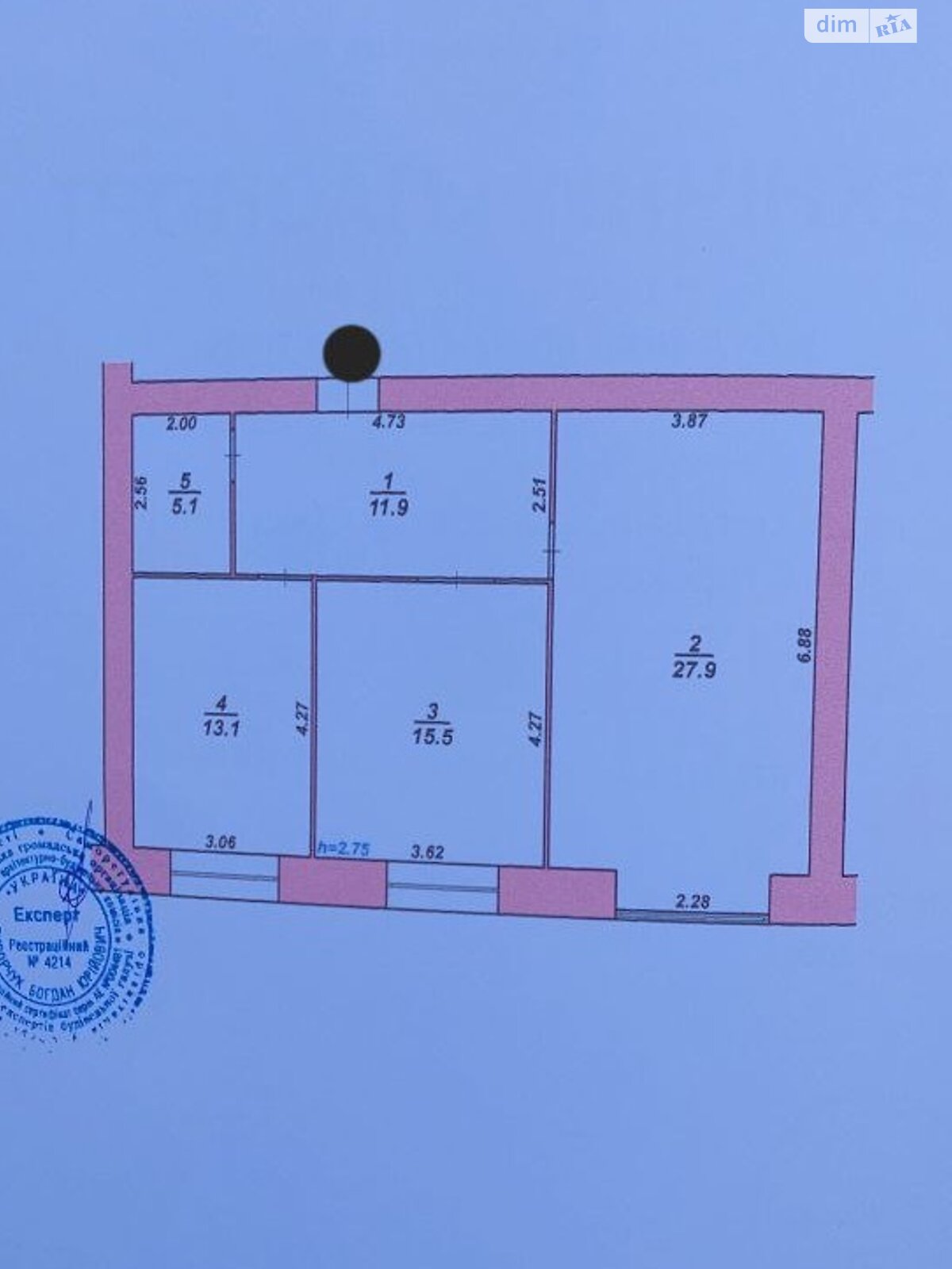 Продажа двухкомнатной квартиры в Хмельницком, на шоссе Старокостянтиновское 20/5, район Выставка фото 1