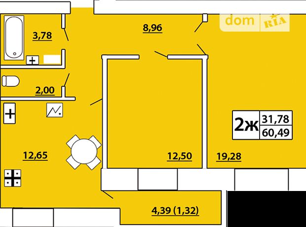Продажа квартиры, 2 ком., Хмельницкий, р‑н. Выставка, ул Озерная, дом 6/2Б Продажа квартиры, 2 ком., Хмельницкий, р‑н. Выставка, ул Озерная, дом 6/2Б