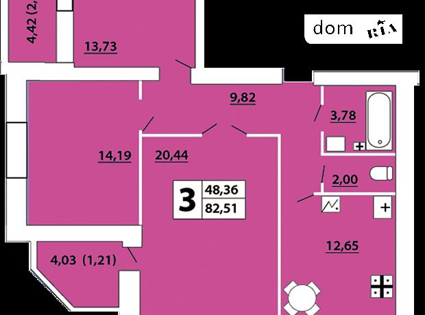 Продажа квартиры, 3 ком., Хмельницкий, р‑н. Выставка, ул Озерная, дом 6/2Б Продажа квартиры, 3 ком., Хмельницкий, р‑н. Выставка, ул Озерная, дом 6/2Б