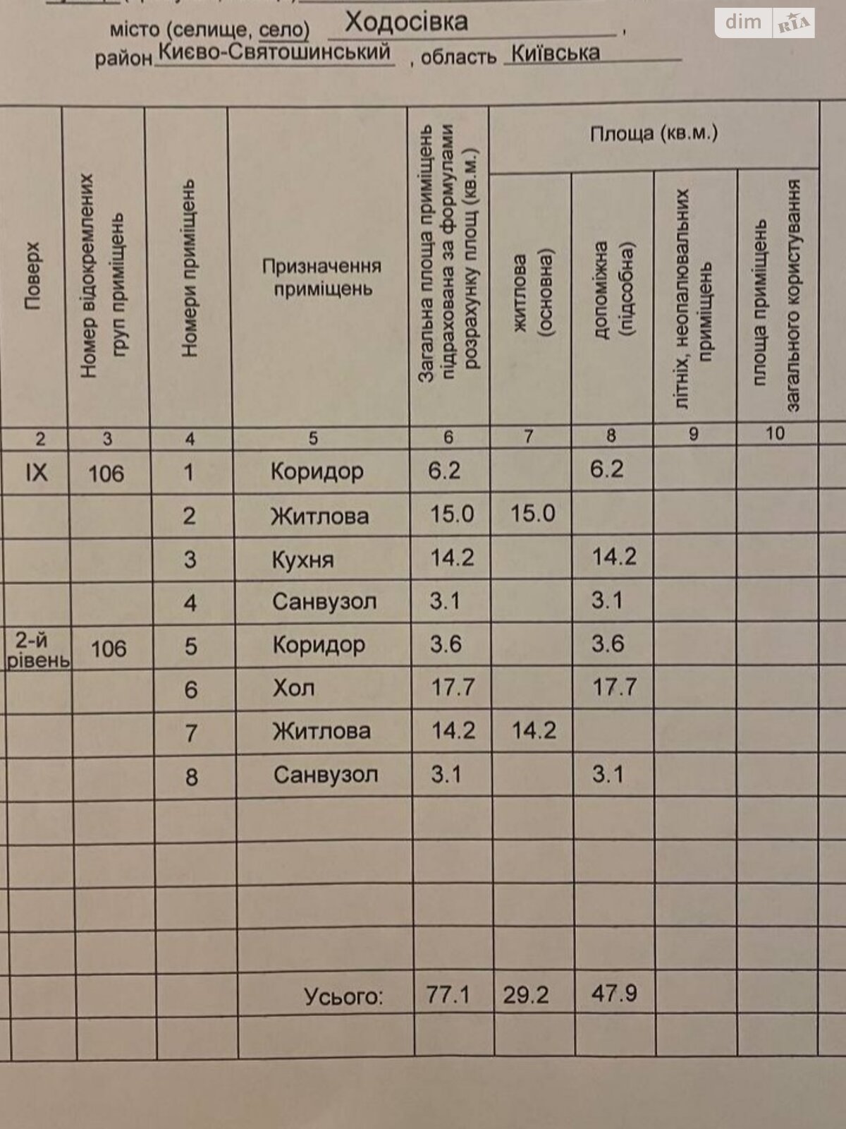 Продаж двокімнатної квартири в Ходосівкі, на вул. Феодосія Печерського 18, фото 1