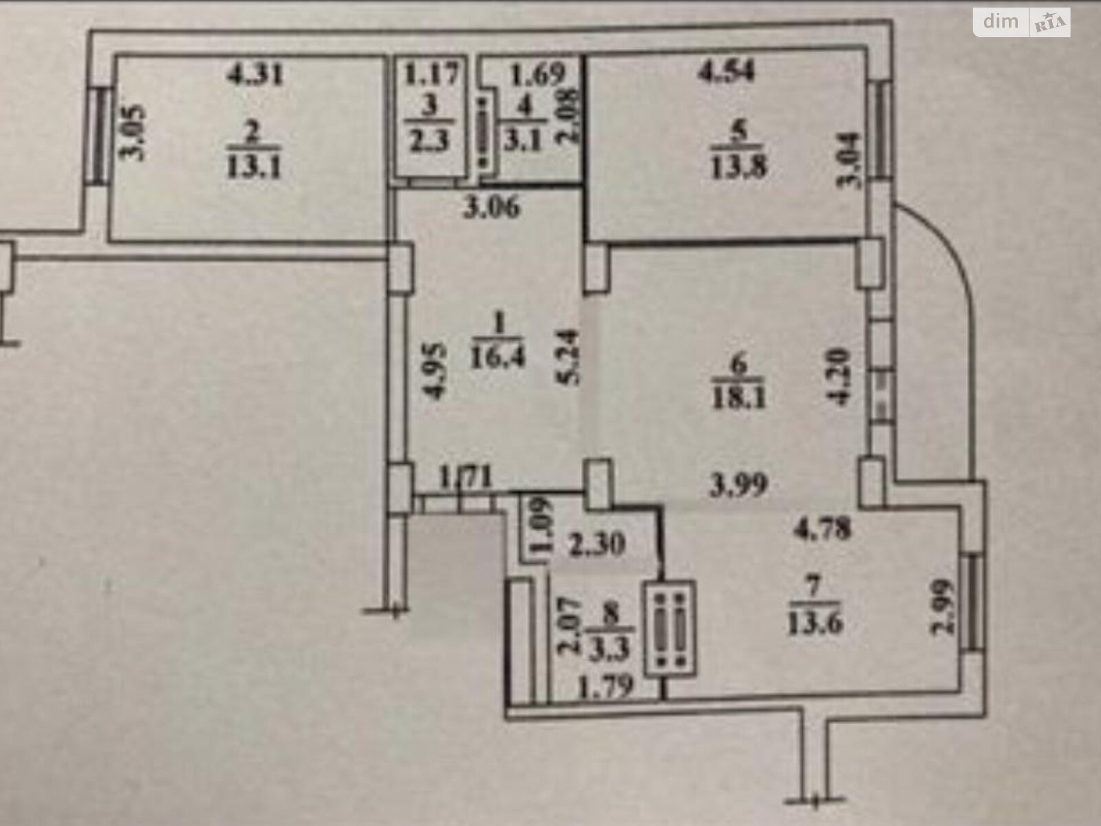 Продажа двухкомнатной квартиры в Иличанкае, на ул. Школьная 37, фото 1