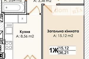 Продаж однокімнатної квартири в Гостомелі, на вул. Остромирська 48, фото 2