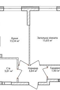 Продаж однокімнатної квартири в Ірпені, на вул. Літературна 25, район Ірпінь фото 2