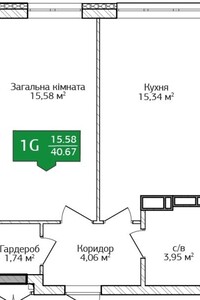 Продажа однокомнатной квартиры в Ирпене, на ул. Литературная 25, район Ирпень фото 2