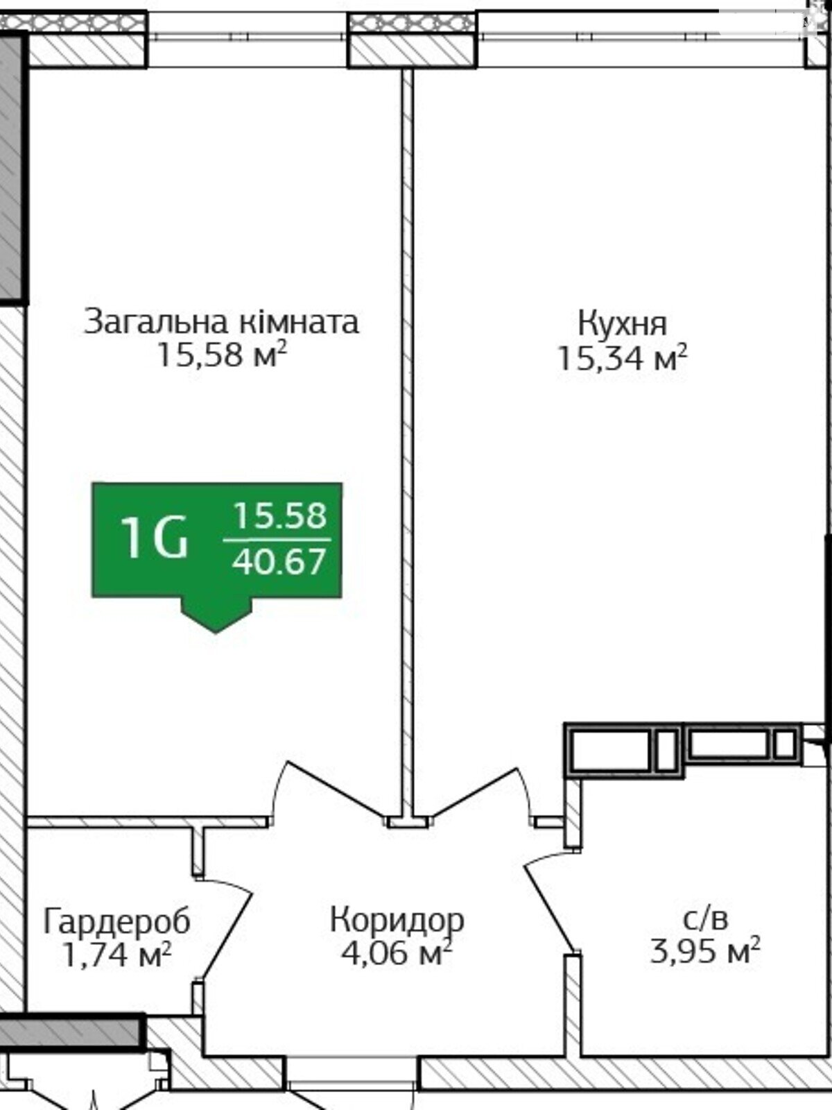 Продажа однокомнатной квартиры в Ирпене, на ул. Литературная 25, район Ирпень фото 1