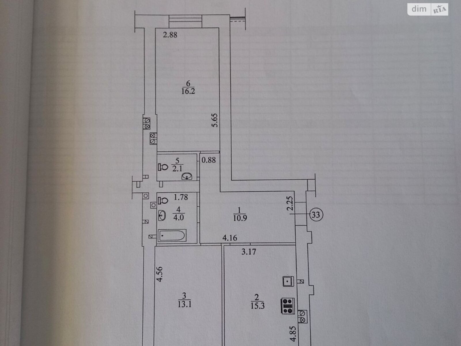 Продажа двухкомнатной квартиры в Ирпене, на ул. Дмитрия Павлычко 32, кв. 33, район Ирпень фото 1