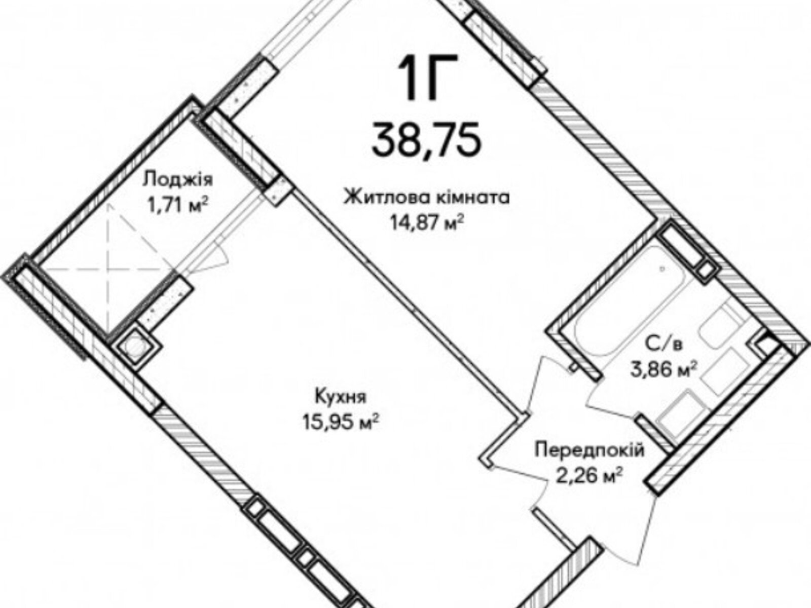 Продажа однокомнатной квартиры в Ирпене, на ул. Ольги Кобылянской 1В/19, район Ирпень фото 1 Продажа однокомнатной квартиры в Ирпене, на ул. Ольги Кобылянской 1В/19, район Ирпень фото 1