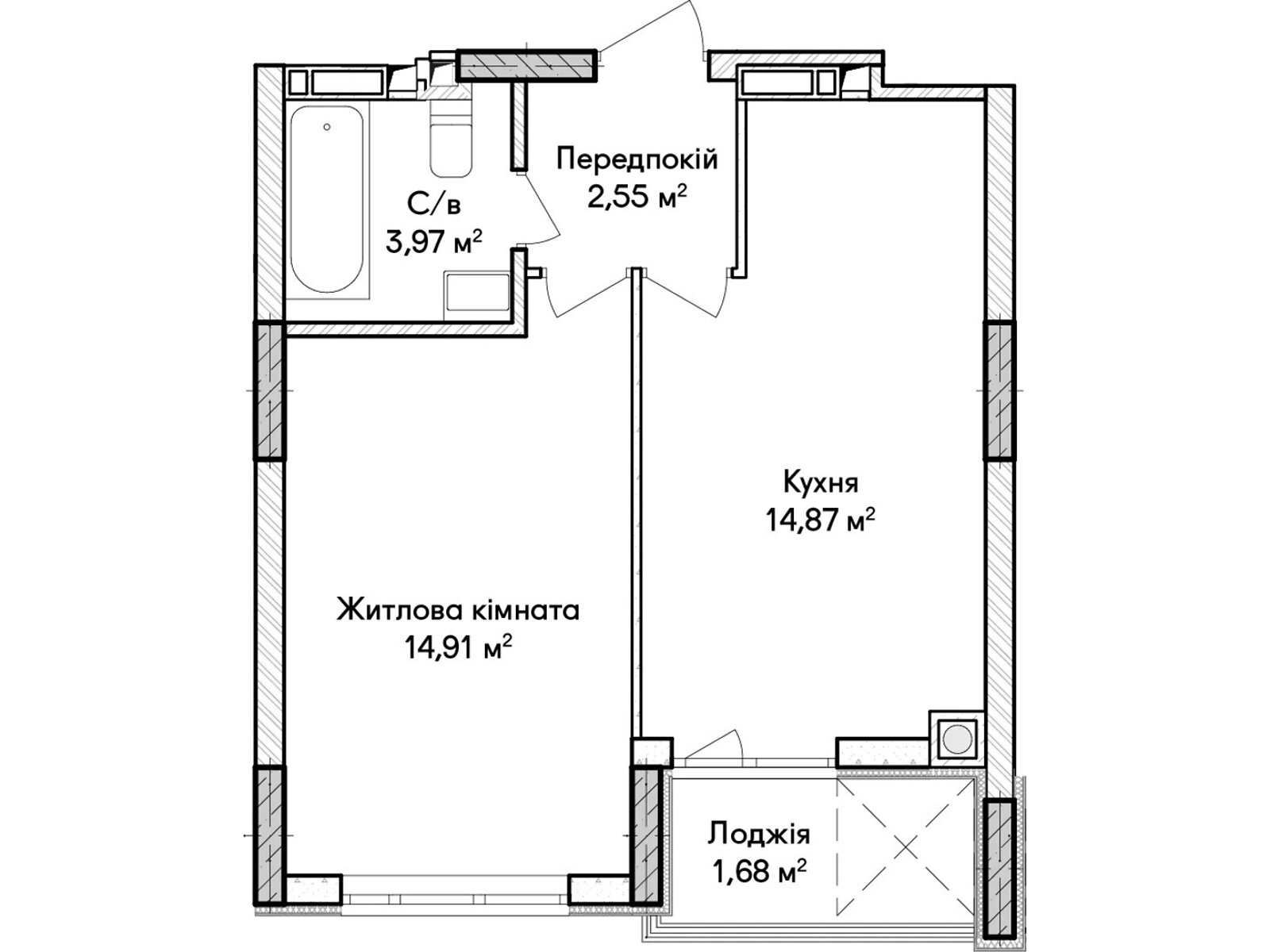 Продаж однокімнатної квартири в Ірпені, на вул. Ольги Кобилянської, район Ірпінь фото 1 Продаж однокімнатної квартири в Ірпені, на вул. Ольги Кобилянської, район Ірпінь фото 1